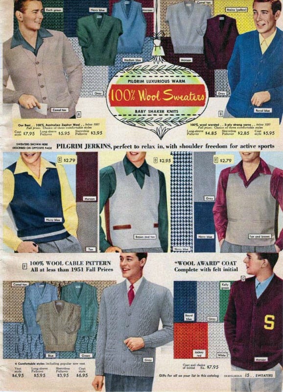 1950s Casual Mens Vintage Shopping Catalog
