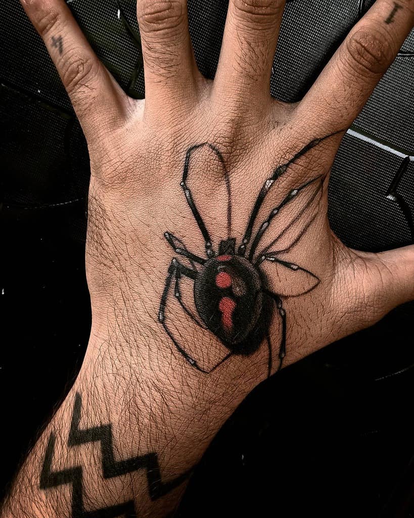 3D Spider Hand Tattoo iamdtj
