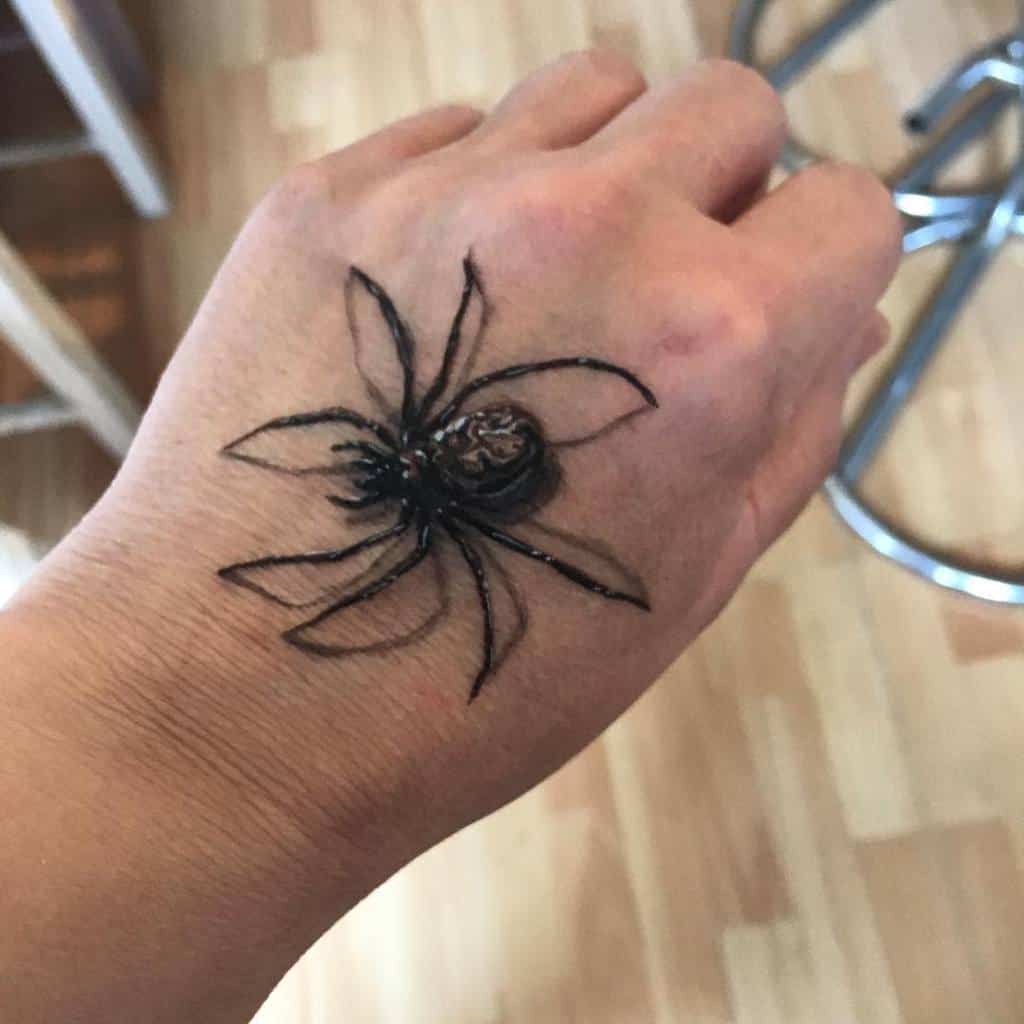 3D Spider Hand Tattoo teresam123