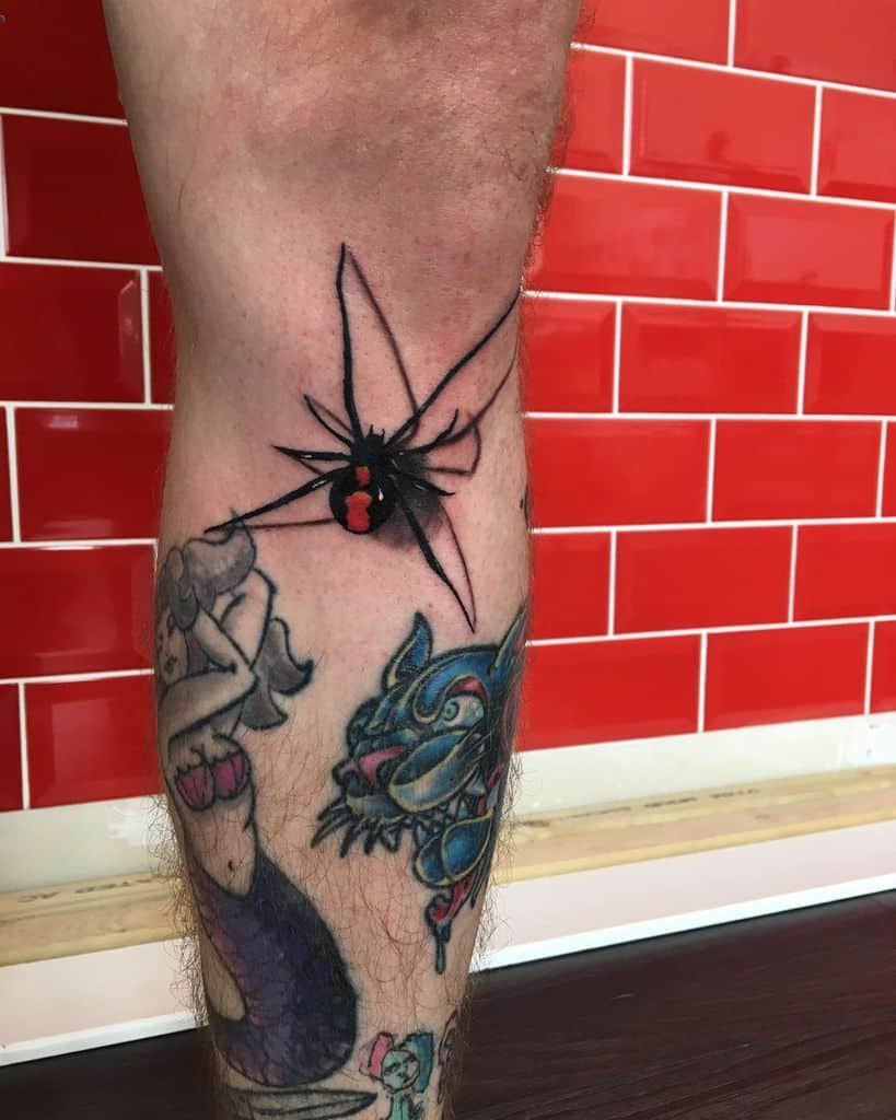 3D Spider Leg Tattoo rabrichardsontattooer