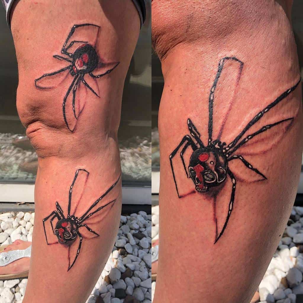 3D Spider Leg Tattoo schumi_tattoo