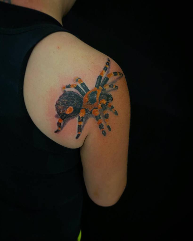 3D Tarantula Spider Tattoo rashatattoo