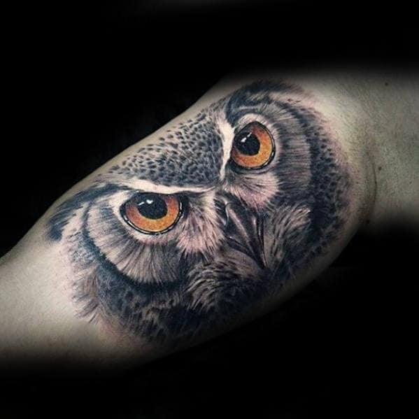 3d Cool Guys Realistic Inner Arm Bicep Tattoo Inspiration
