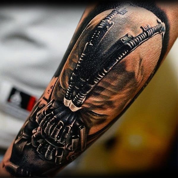 3d Guys Bane Arm Tattoo Designs
