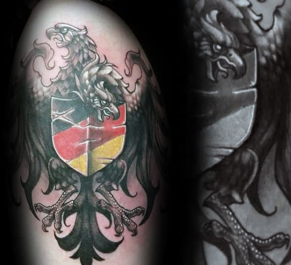 3d Guys Unique German Eagle Tattoo Designs On Arm