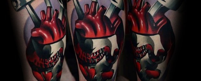 3d Heart Tattoo Ideas For Men