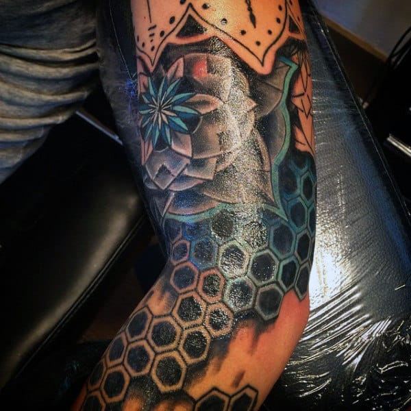 3d Sacred Geometry Circle Tattoo For Men