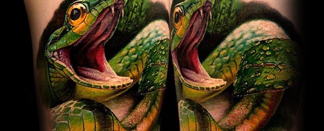 3d Snake Tattoo Designs For Men
