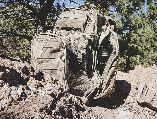 5 11 Rush72 Tactical Backpack With Side Pocket Bindle Bottle