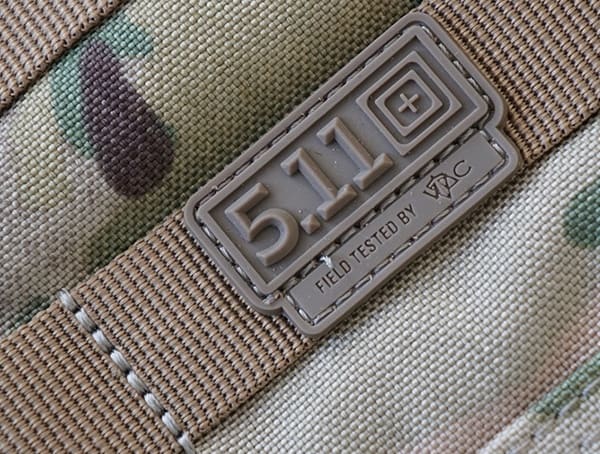 5 11 Tactical Rubber Logo Detail Rush72 Backpack