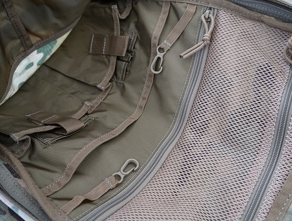 5 11 Tactical Rush72 Front Backpack Compartment Open With Mesh Pockest