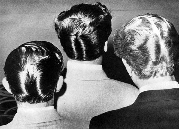 50s Masculine Duck Tail Hair Style For Males