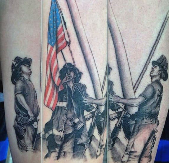 911 Firefighting Tattoo Designs For Guys