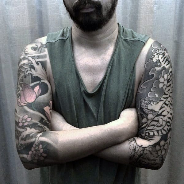 A Class Japanese Sleeve Tattoo For Men