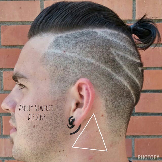 A Man Ban Undercut Featuring Pomp And Designs