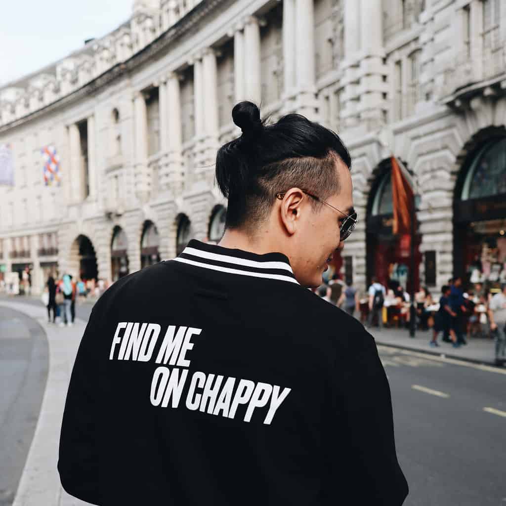 A Man Bun Undercut Hairstyle For Asian Guys