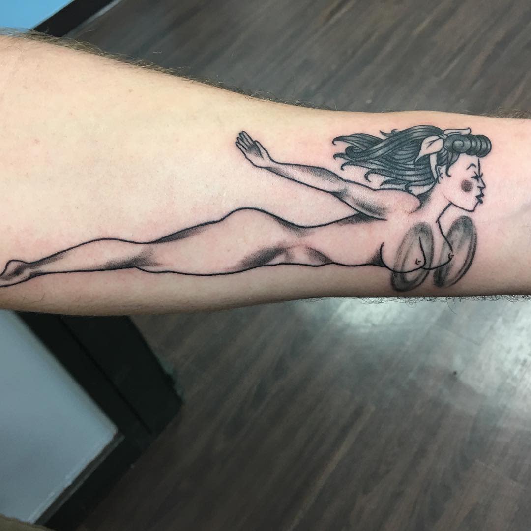 Air Force Pin Up Girl Tattoo