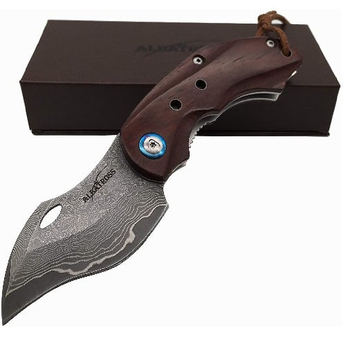 Albatross Damascus Folding Knife