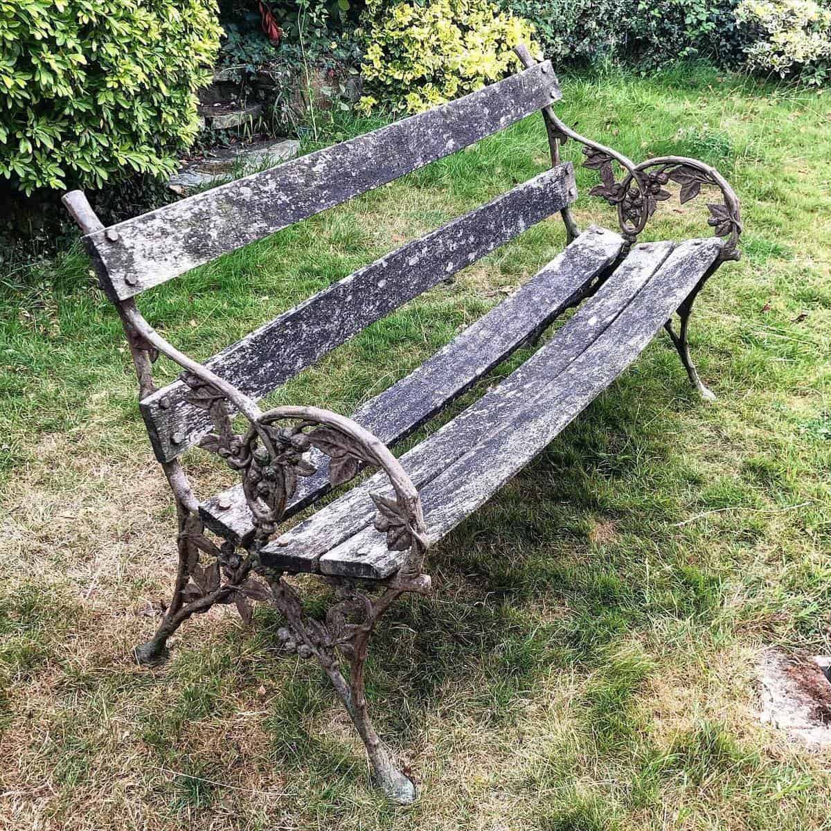 antique garden bench