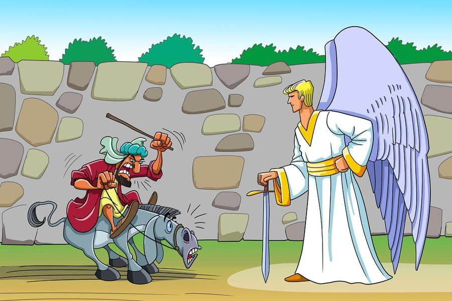 Balaam and his donkey