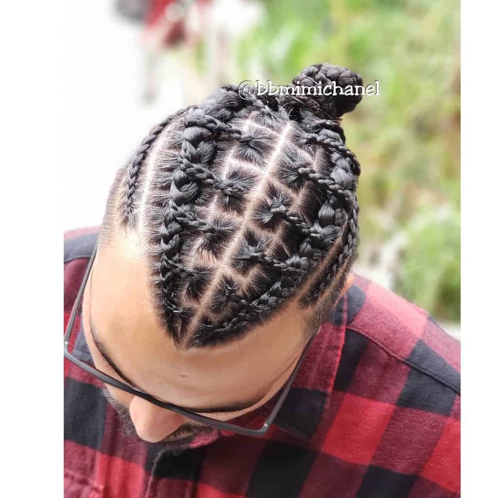 Best Man Bun Braids Hairstyles bbmimichanel