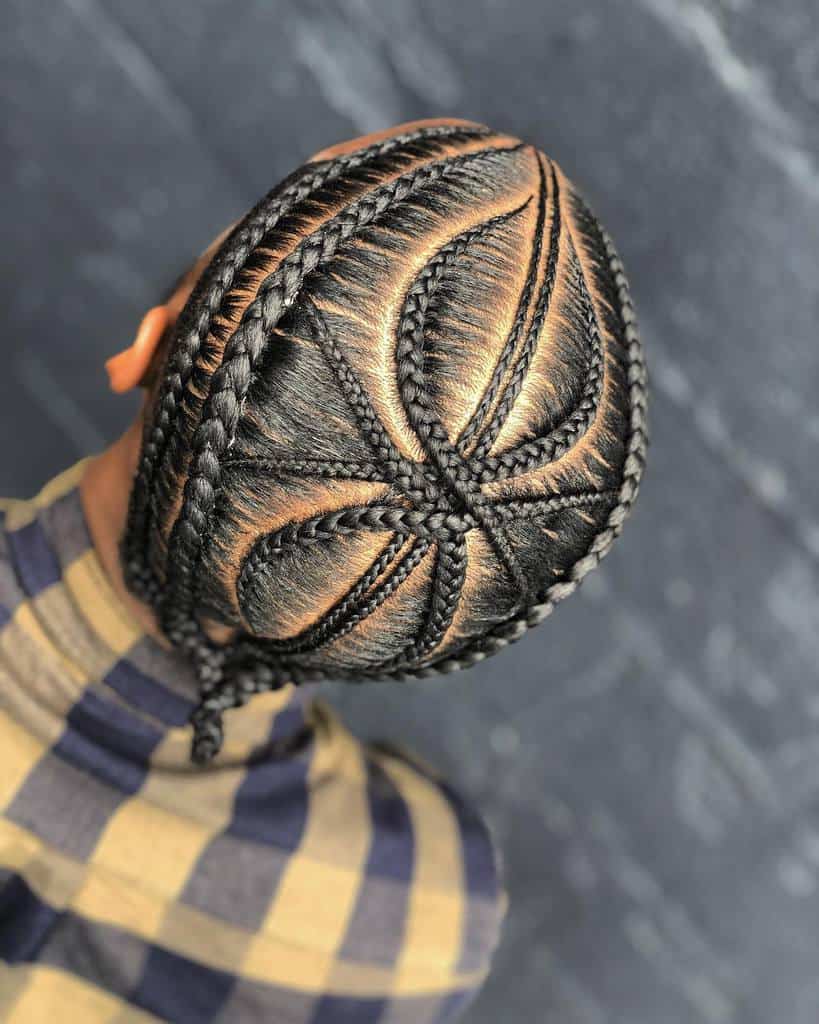 Best Man Bun Braids Hairstyles braided_rebel