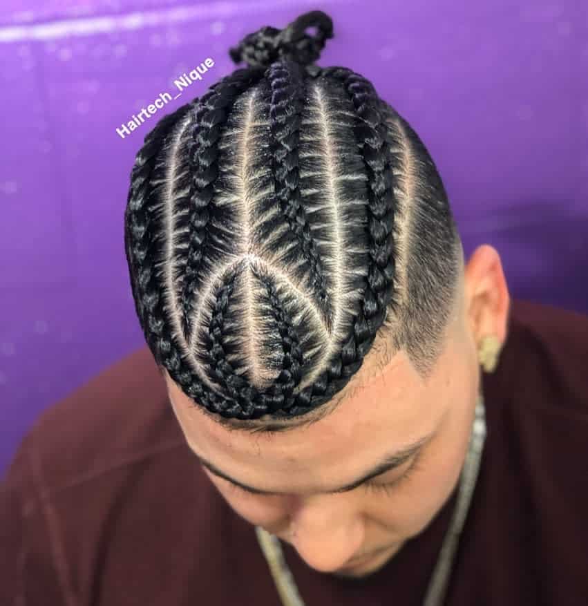 Best Man Bun Braids Hairstyles hairtech_nique