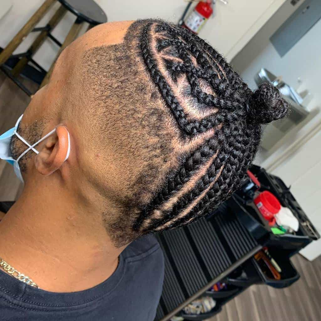 Best Man Bun Braids Hairstyles jjldubb_