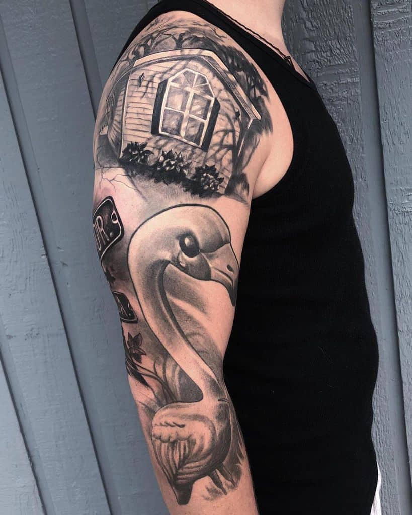 Black 34 sleeve tattoo heffronart