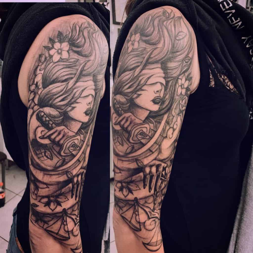 Black 34 sleeve tattoo steelhorsetattoo