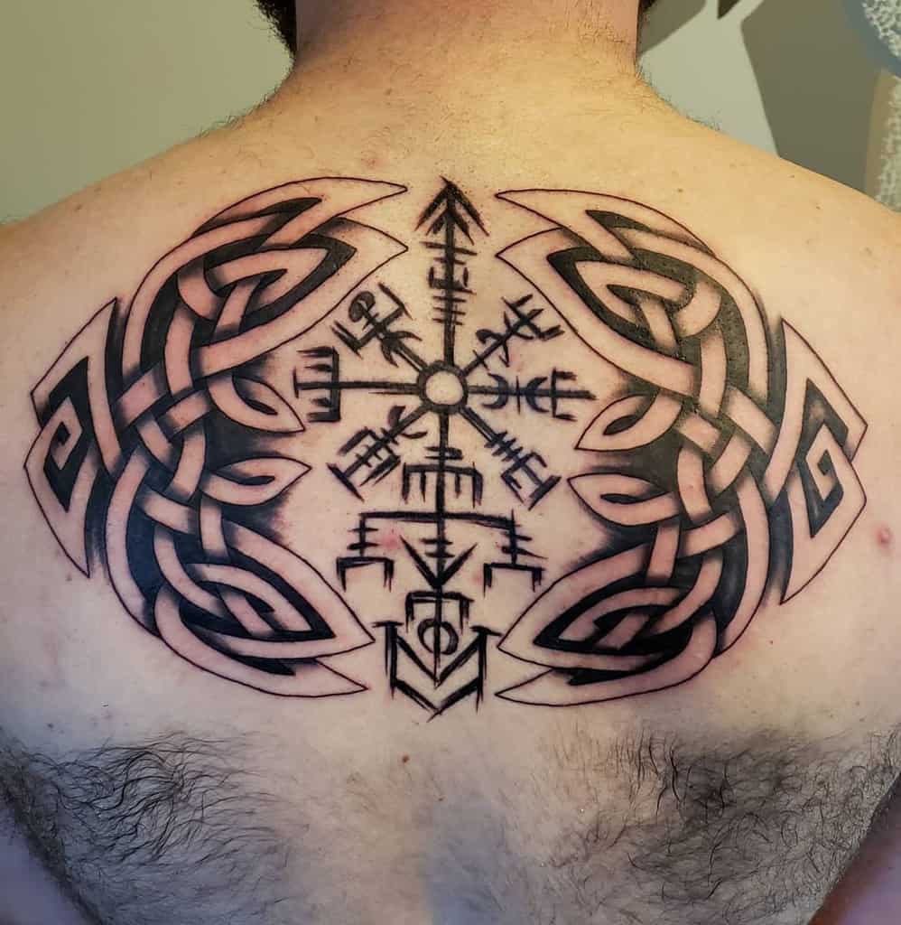 Celtic Tribal Back Tattoo tattoosbyjessward