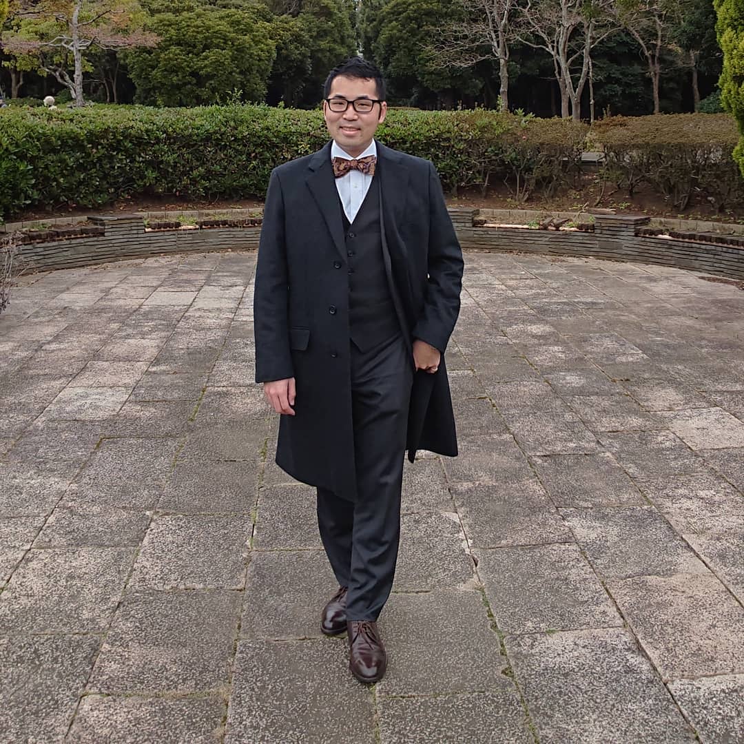 Black Chesterfield Coat -albert_masa_hatsuda