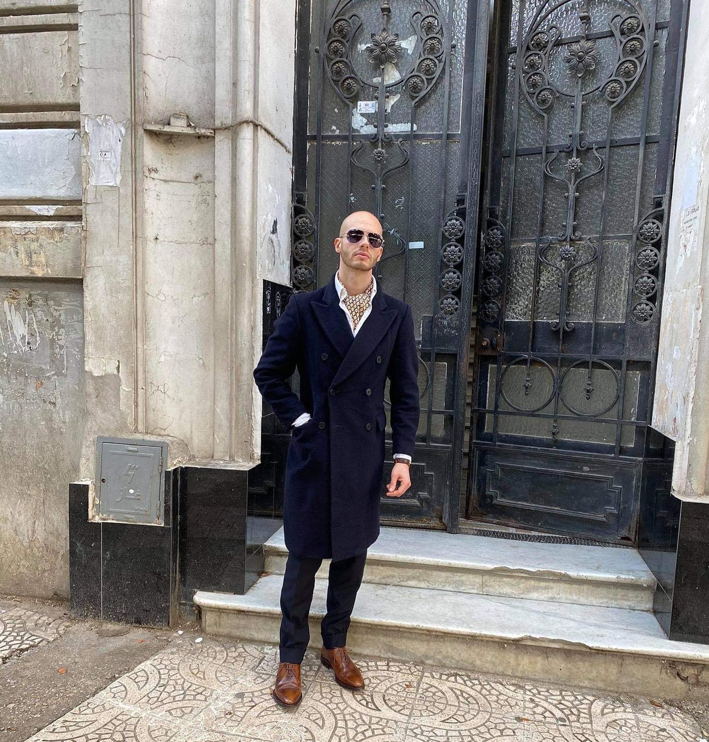 Blue Chesterfield Coat -kheiro_yous