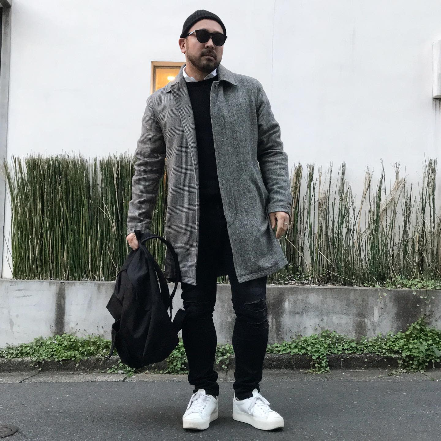Grey Chesterfield Coat -ubvctokyo