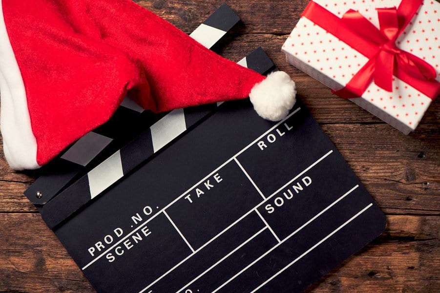 Christmas hat with film board