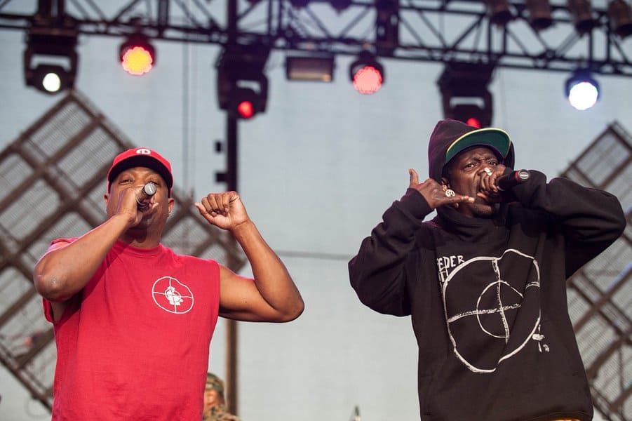 Chuck D and Flavor Flav of Public Enemy