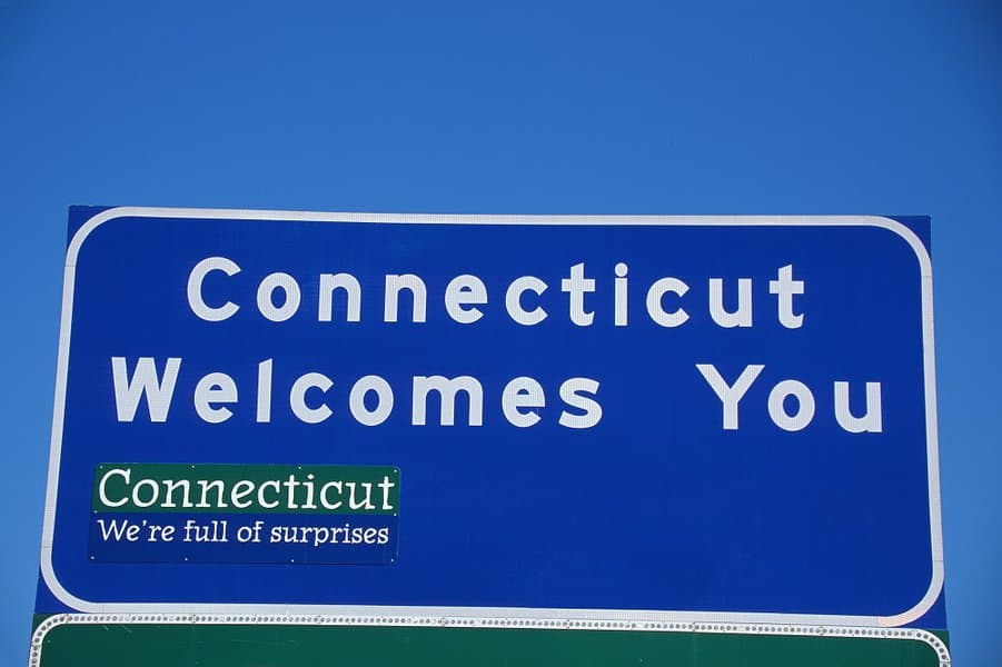 Connecticut Welcome Sign