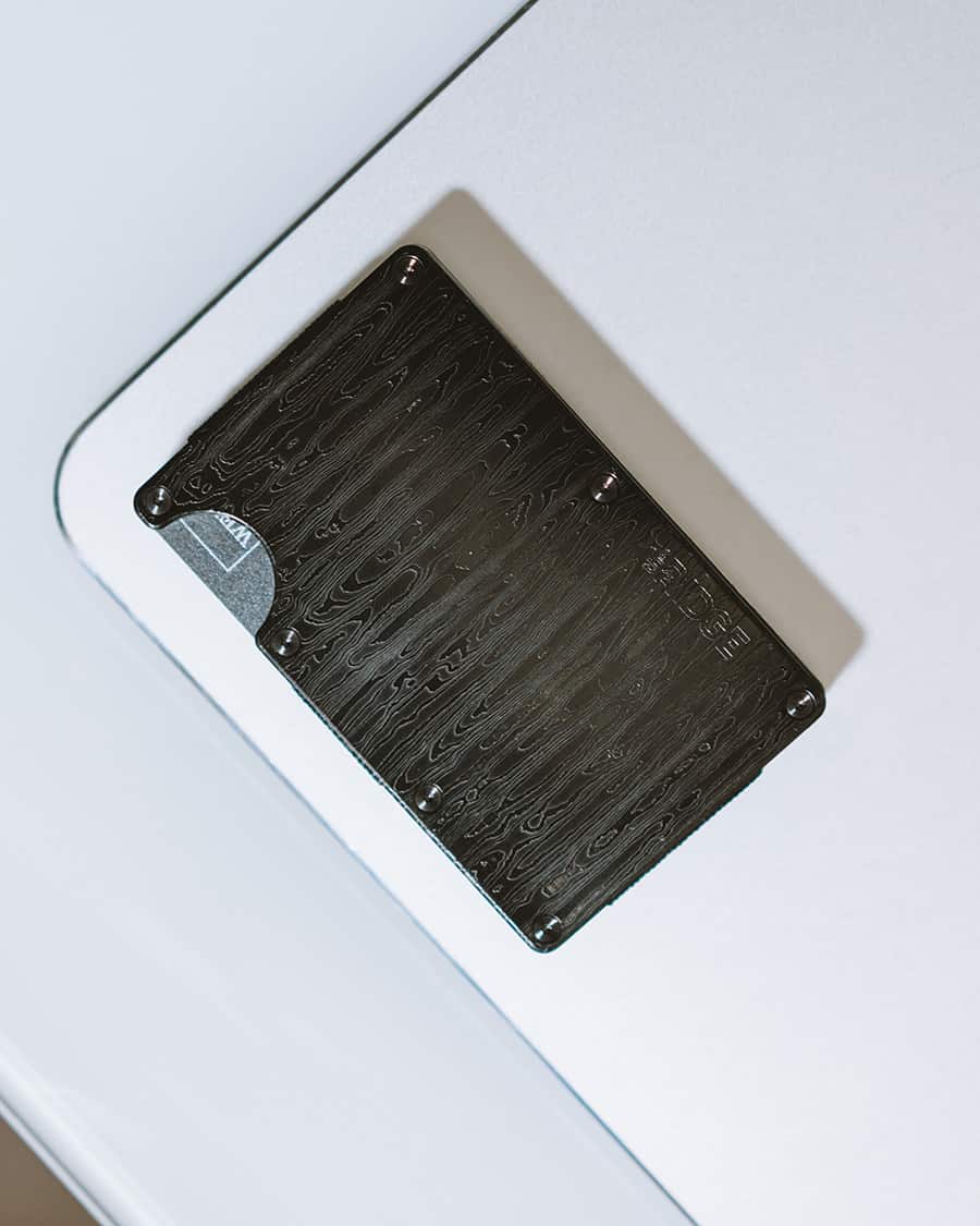 Ridge Wallet Black Damascus