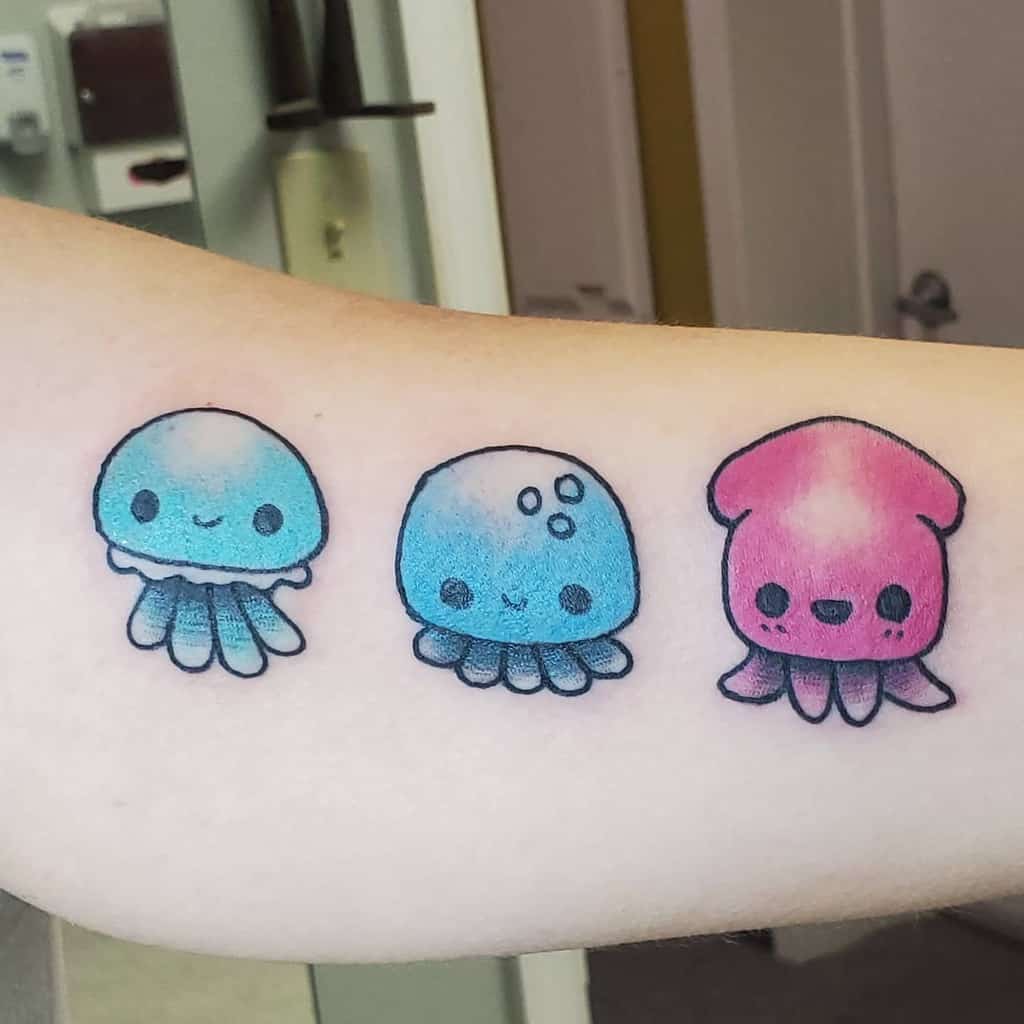 Cute Small Colored Tattoos Sapphire De Noir