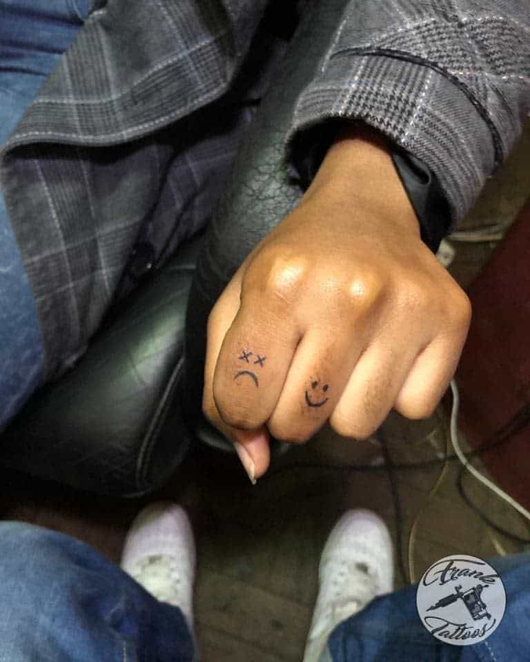 Cute Small Finger HandTattoos Claatyfranklin