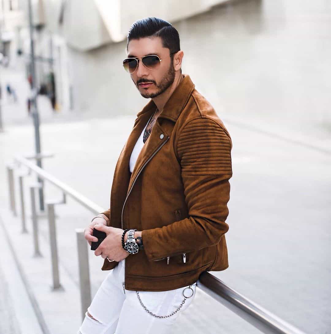 Dapper Leather Jacket Styles -calvetti_marcello