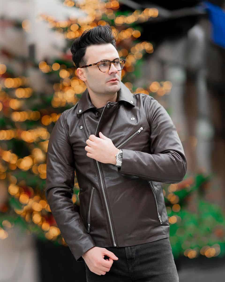 Dapper Leather Jacket Styles -ish.vision