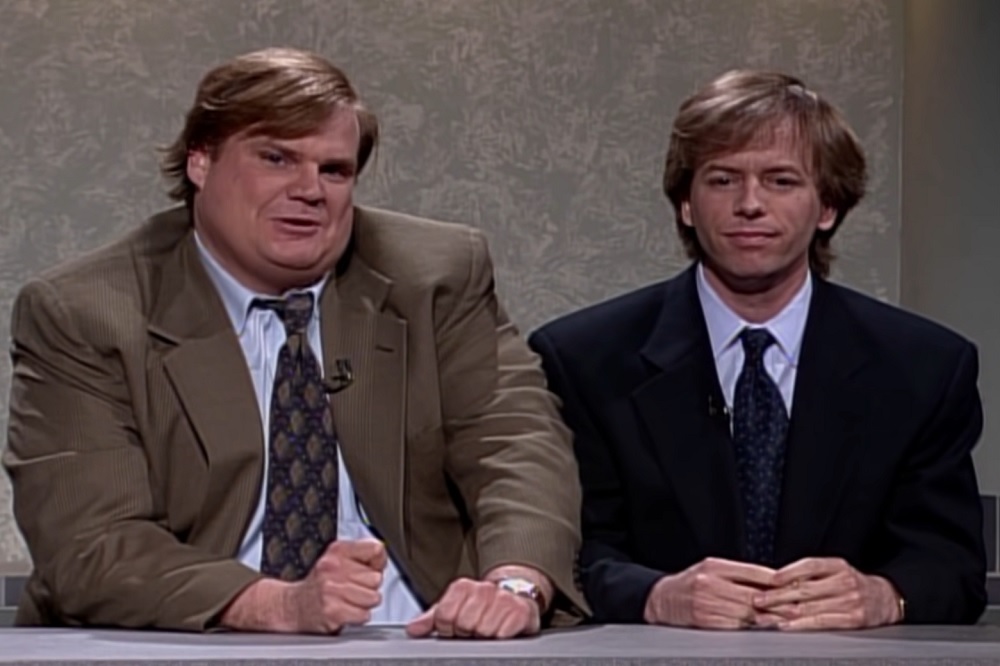 David Spade and Chris Farley