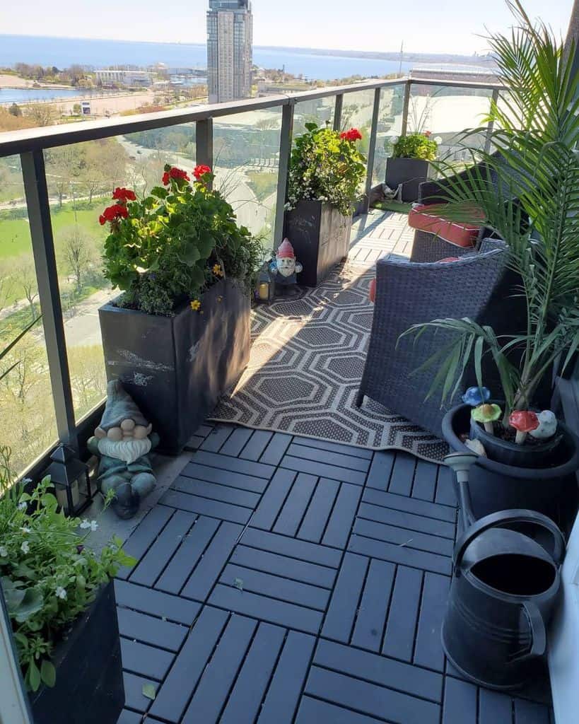 balcony deck patio with view