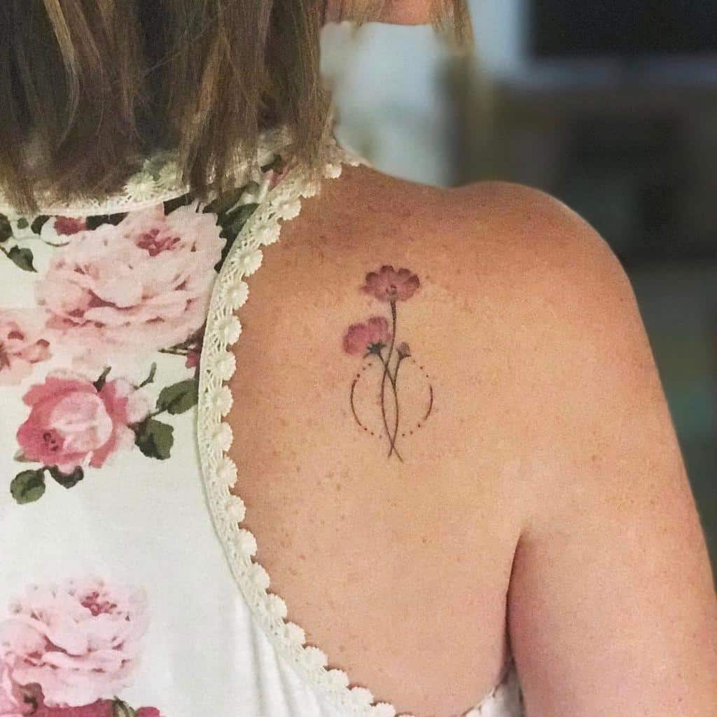 Delicate Flower Back Tattoos _crystalbrooke