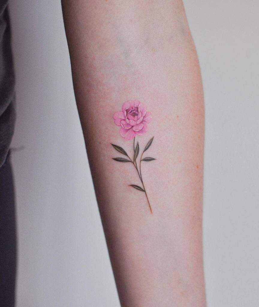 Delicate Flower Forearm Tattoos jennyli_tattoo
