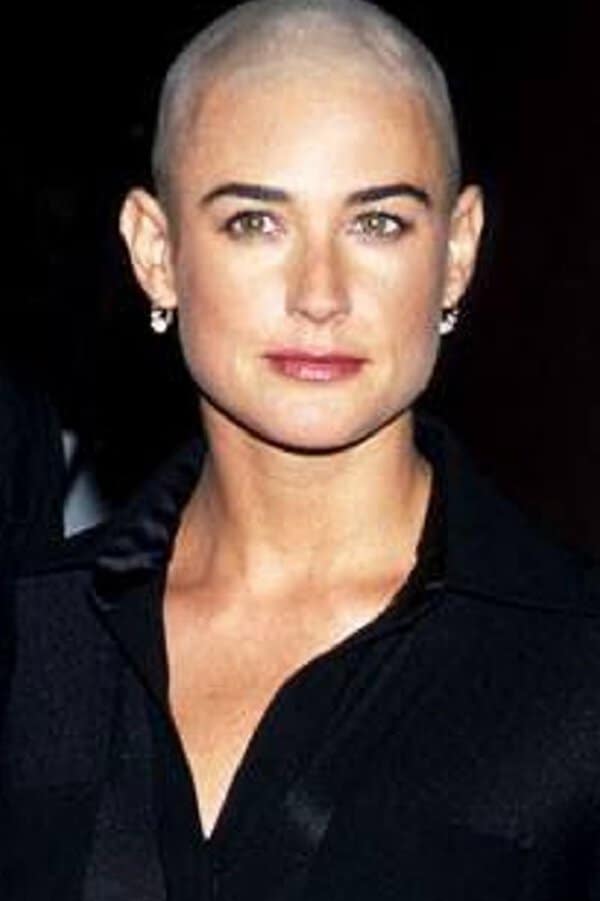 Demi Moore Buzz Cut