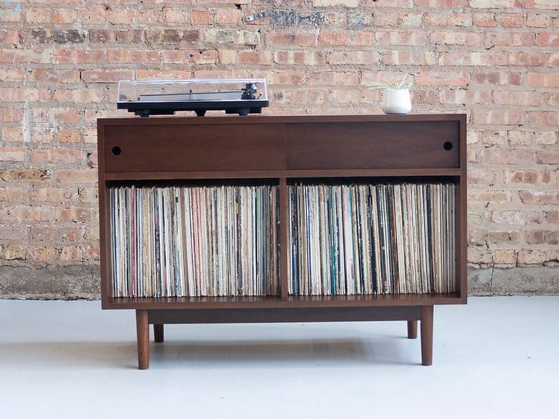 Department Chicago Medium Sliding Door Record Storage Cabinet