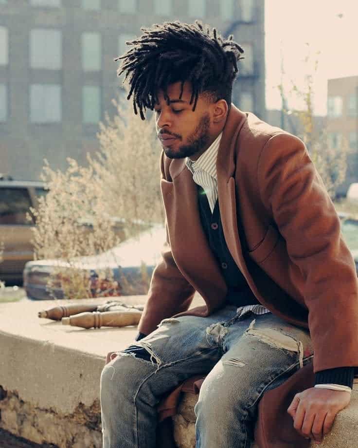 Dreadlocks With Bald Fade Haircut