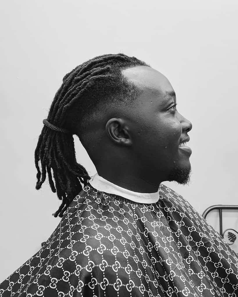 Dreadlocks With Temple Fade